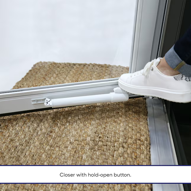 LARSON Signature Selection 32-in x 81-in White Aluminum Reversible Hinge Storm Door Full-view with Interchangeable Screen (Handle Not Included), 14904031  #758238 *JR2508, Retail: $254.00, FINAL PRICE: $149.99 + TAX