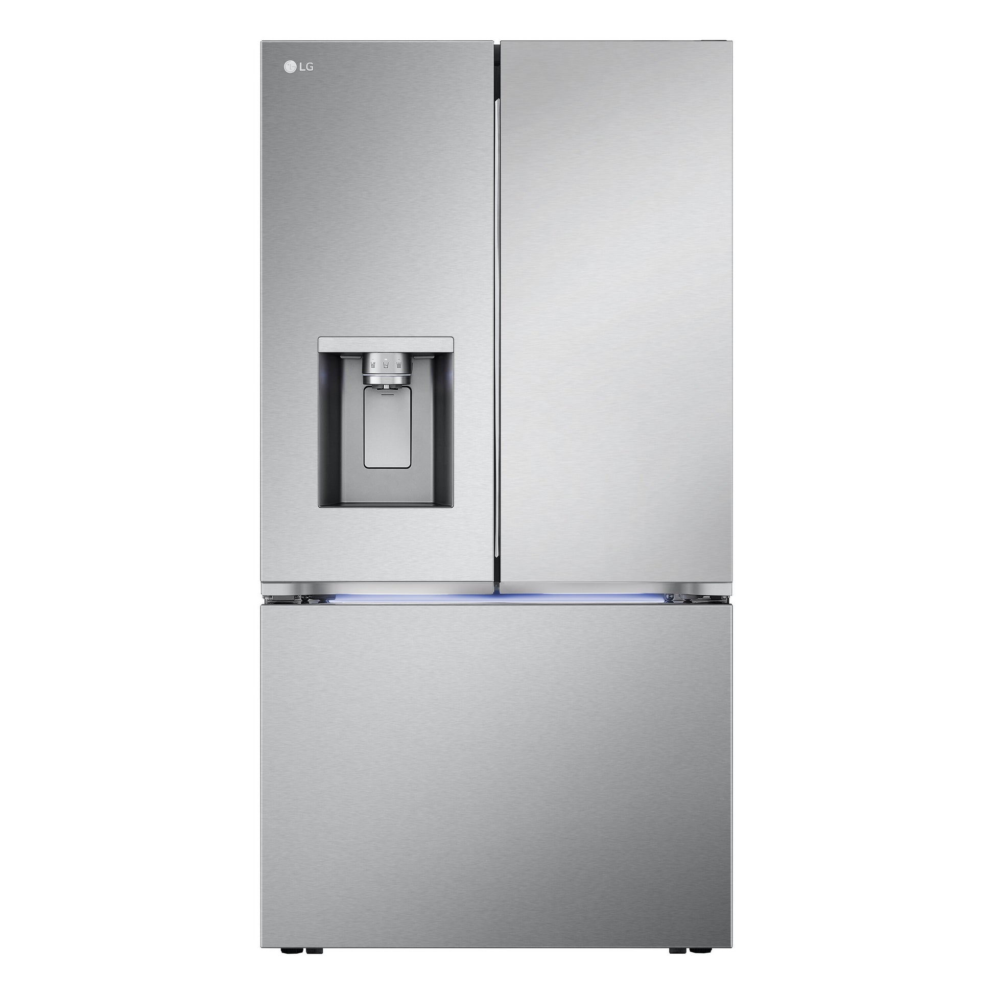 LG Counter-Depth MAX and 4 Types of Ice 25.5-cu ft 3 -Door 36-in Wide with Dual Ice Maker ( PrintProof Stainless Steel ) ENERGY STAR Certified