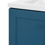 Diamond NOW Cassidy 48-in Admiral Blue Single Sink Bathroom Vanity with White Cultured Marble Top (Fully Assembled)