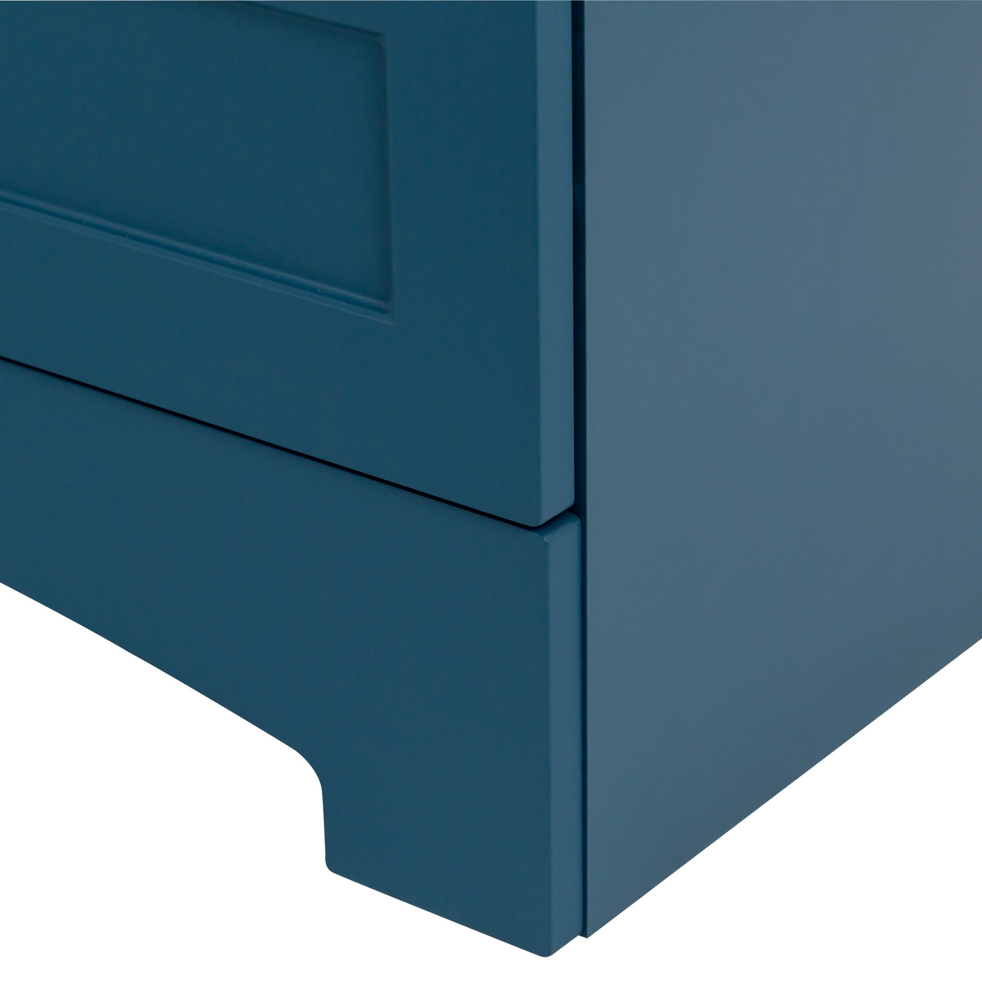 Diamond NOW Cassidy 48-in Admiral Blue Single Sink Bathroom Vanity with White Cultured Marble Top (Fully Assembled) [FBM-337]