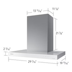 Samsung Bespoke 30-in Convertible 390-CFM White Glass Wall-Mounted Range Hood with Charcoal Filter, NK30CB600W12 *JR2511, Retail: $1,049.00, FINAL PRICE: $429.99 + TAX