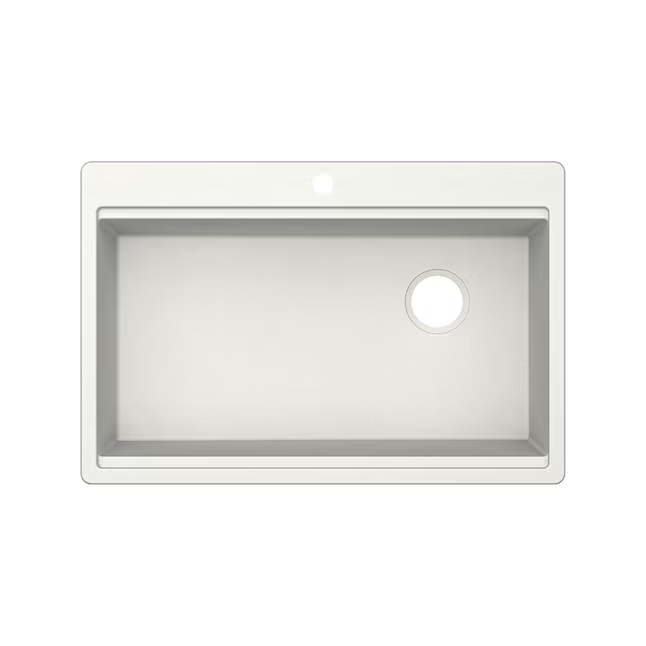 Alpine Reserve Sanborn Sink Set Drop-in or Undermount 33-in x 22-in Granite Single bowl Workstation Kitchen Sink, TRIN100XLDM07 #4351169 *HD2507, Retail: $449.00, FINAL PRICE: $249.99 + TAX