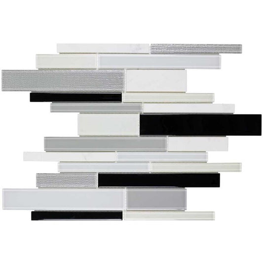 **PER PIECE ** SPOTLIGHT GLASS LINEAR BLEND SF170138, 15pcs, 14.4sf, FINAL PRICE: $3.99/pc $59.85/bx, Loc: MT8-D
