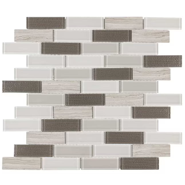 **PER PC** Highlight Glass 12x12 Linear Mosaic, Retail: $8.69/pc,  14.4sf/bx, 15pcs/bx,  24lbs/bx, FINAL PRICE: $3.99/sf, $59.85/ Box + TAX