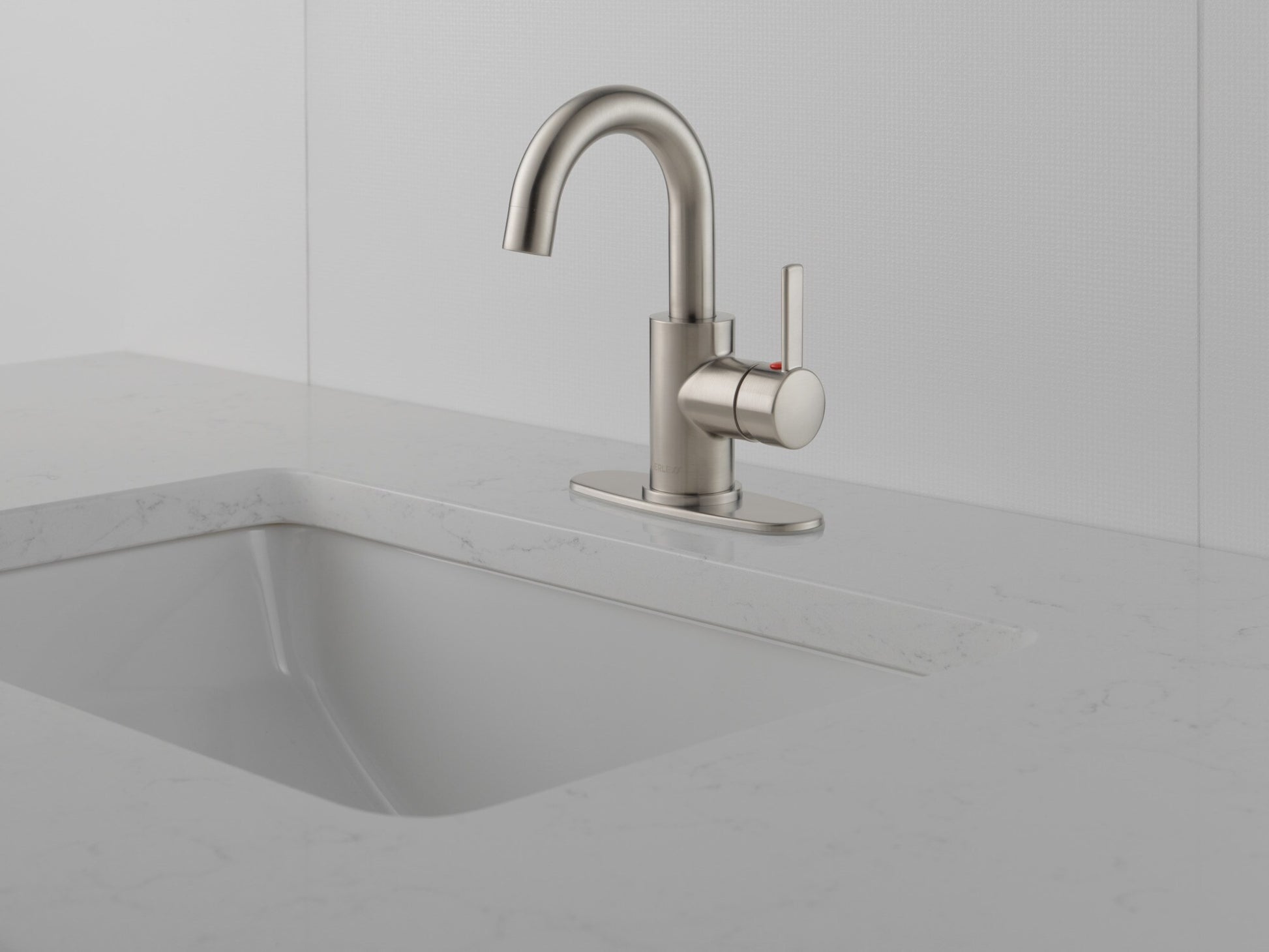 Peerless PRECEPT Single Handle Centerset Bathroom Faucet in Brushed Nickel, P191102LF-BN, MRSP: $357, FINAL PRICE: $ + TAX
