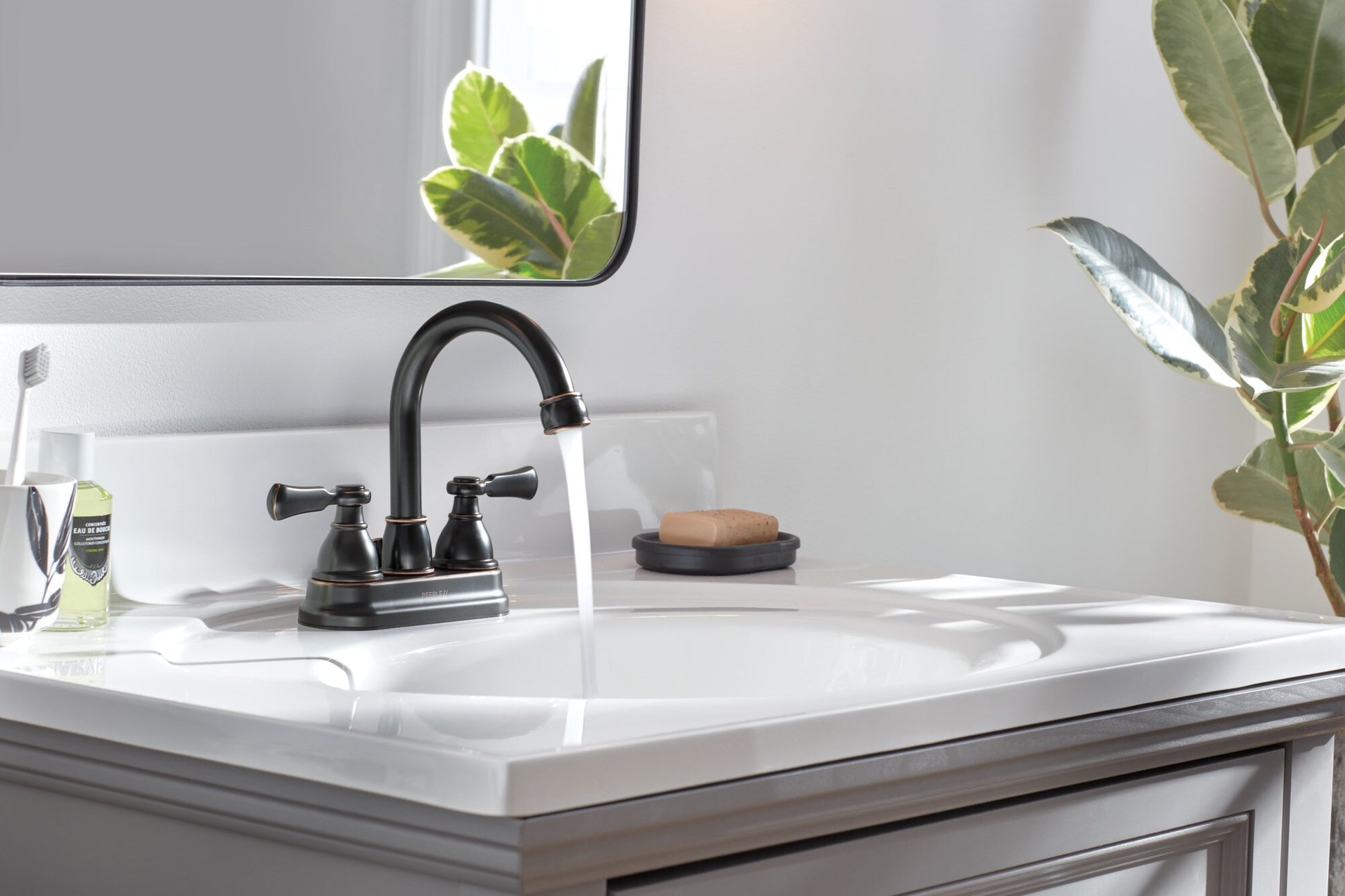 Peerless Elmhurst Two-Handle Centerset Bath Faucet in Oil Rubbed Bronze, P2665LF-OB, MRSP: $261.55, FINAL PRICE: $ + TAX