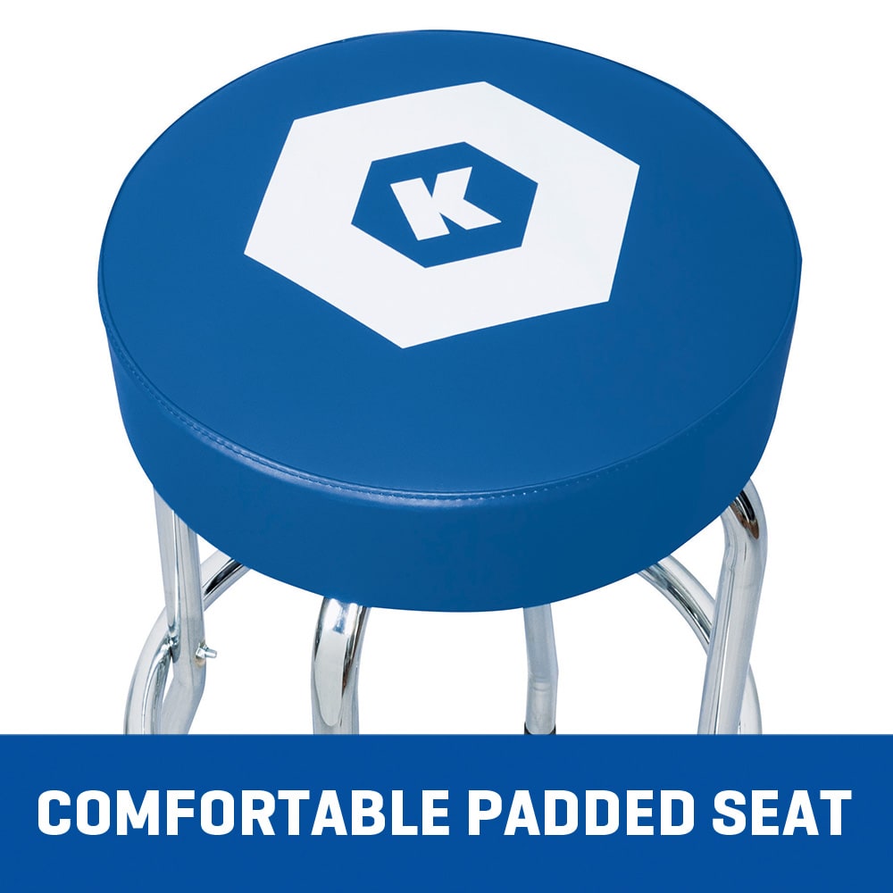 Kobalt Blue/chrome Casual Dining Room Set with Round Table ( Seats 2 )