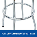 Kobalt Blue/chrome Casual Dining Room Set with Round Table ( Seats 2 )