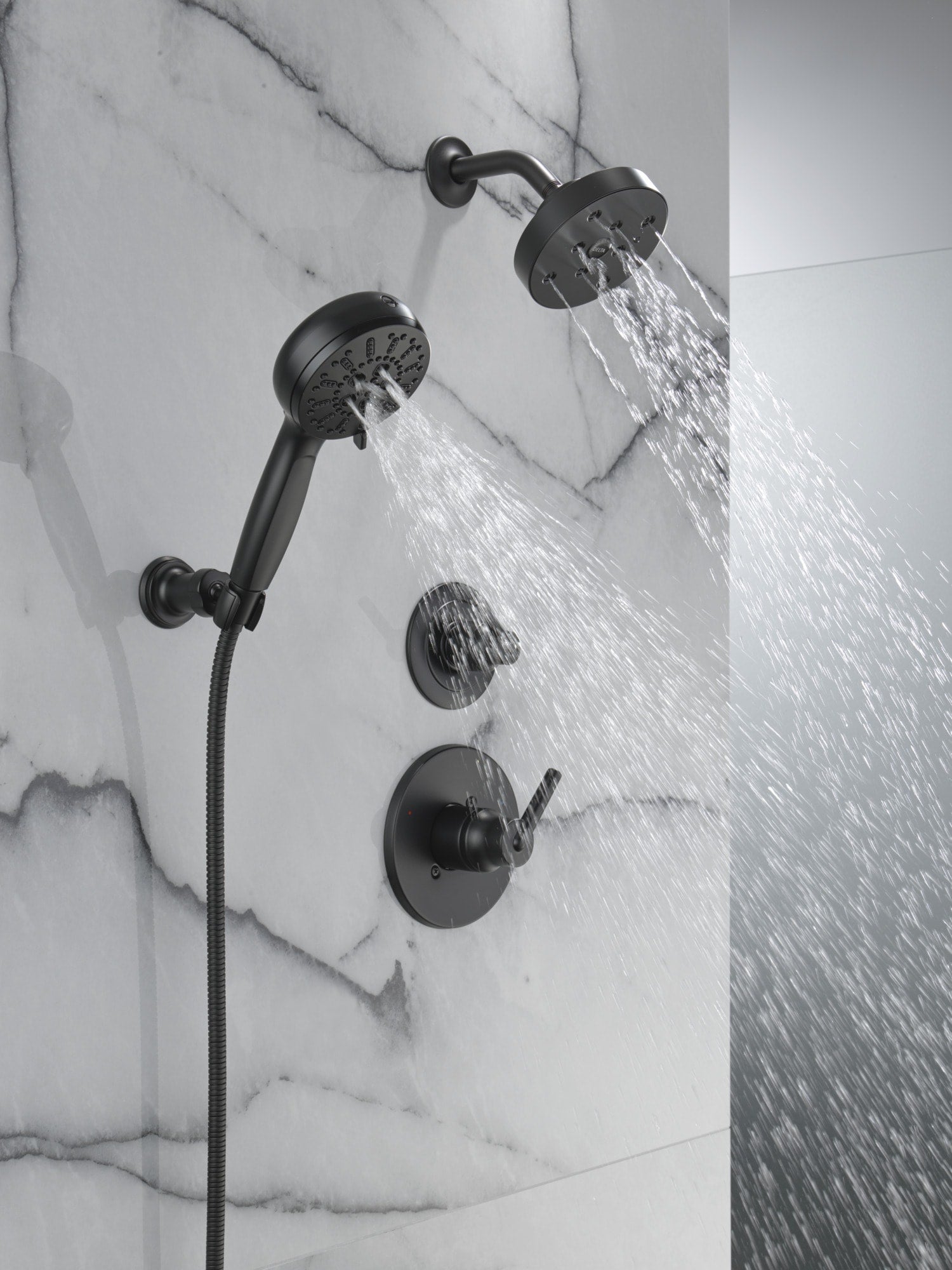 Delta 7-Setting Wall Mount Hand Shower with Cleaning Spray in Matte Black, 55884-BL, MRSP: $385, FINAL PRICE: $ + TAX