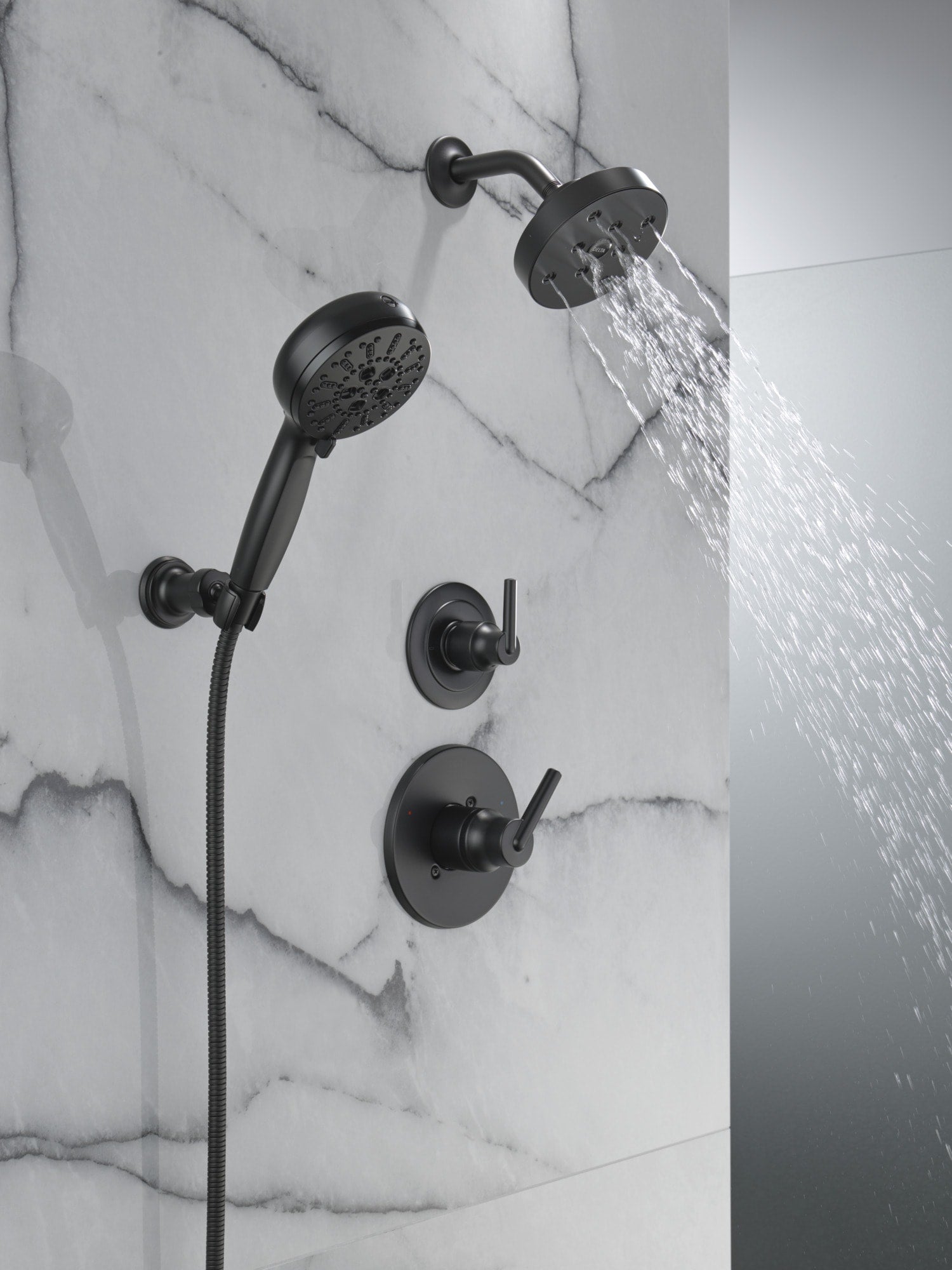 Delta 7-Setting Wall Mount Hand Shower with Cleaning Spray in Matte Black, 55884-BL, MRSP: $385, FINAL PRICE: $ + TAX