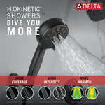 Delta 7-Setting Wall Mount Hand Shower with Cleaning Spray in Matte Black, 55884-BL, MRSP: $385, FINAL PRICE: $ + TAX
