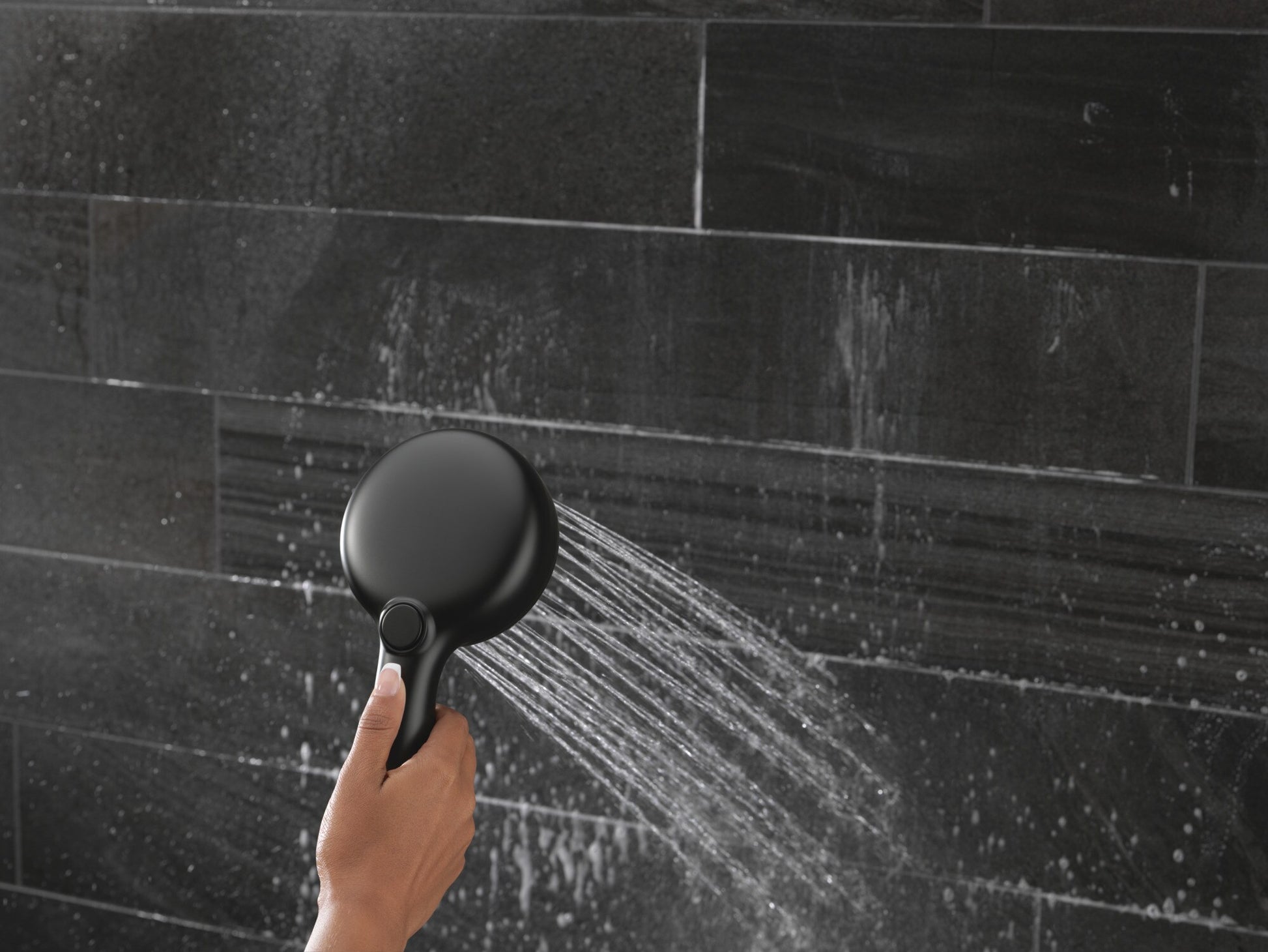 Delta 7-Setting Wall Mount Hand Shower with Cleaning Spray in Matte Black, 55884-BL, MRSP: $385, FINAL PRICE: $ + TAX