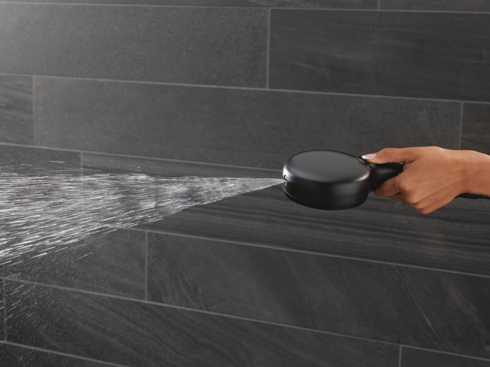 Delta 7-Setting Wall Mount Hand Shower with Cleaning Spray in Matte Black, 55884-BL, MRSP: $385, FINAL PRICE: $ + TAX