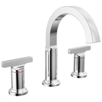 Delta Tetra Two Handle Widespread Bathroom Faucet in Lumicoat Chrome, 355887-PR-DST, MRSP: $556, FINAL PRICE: $ + TAX