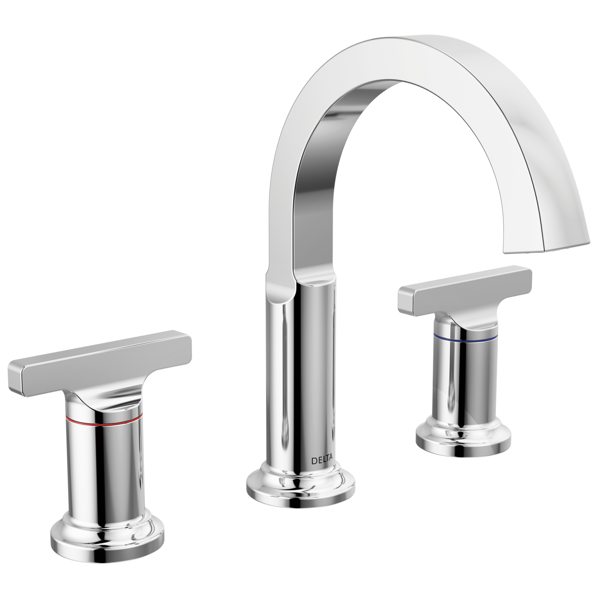 Delta Tetra Two Handle Widespread Bathroom Faucet in Lumicoat Chrome, 355887-PR-DST, MRSP: $556, FINAL PRICE: $ + TAX
