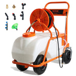 VEVOR 15-Gallon 12-volt Battery Operated Plastic Push Sprayer with Adjustable Spray Pattern