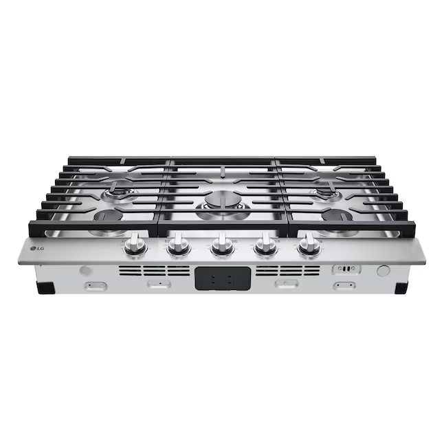 LG 36-in 5 burners Stainless Steel Gas Cooktop, CBGJ3623S *JR2510, Retail: $1,249.00, FINAL PRICE: $699.99 + TAX
