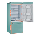 UNIQUE Classic Retro 17.7-cu ft Counter-Depth Bottom-Freezer Refrigerator with Ice Maker (Ocean Mist Turquoise) ENERGY STAR, [FB196], Final: $1,999.99, CLEARANCE: $1,599.99 + TAX