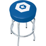 Kobalt Blue/chrome Casual Dining Room Set with Round Table ( Seats 2 )
