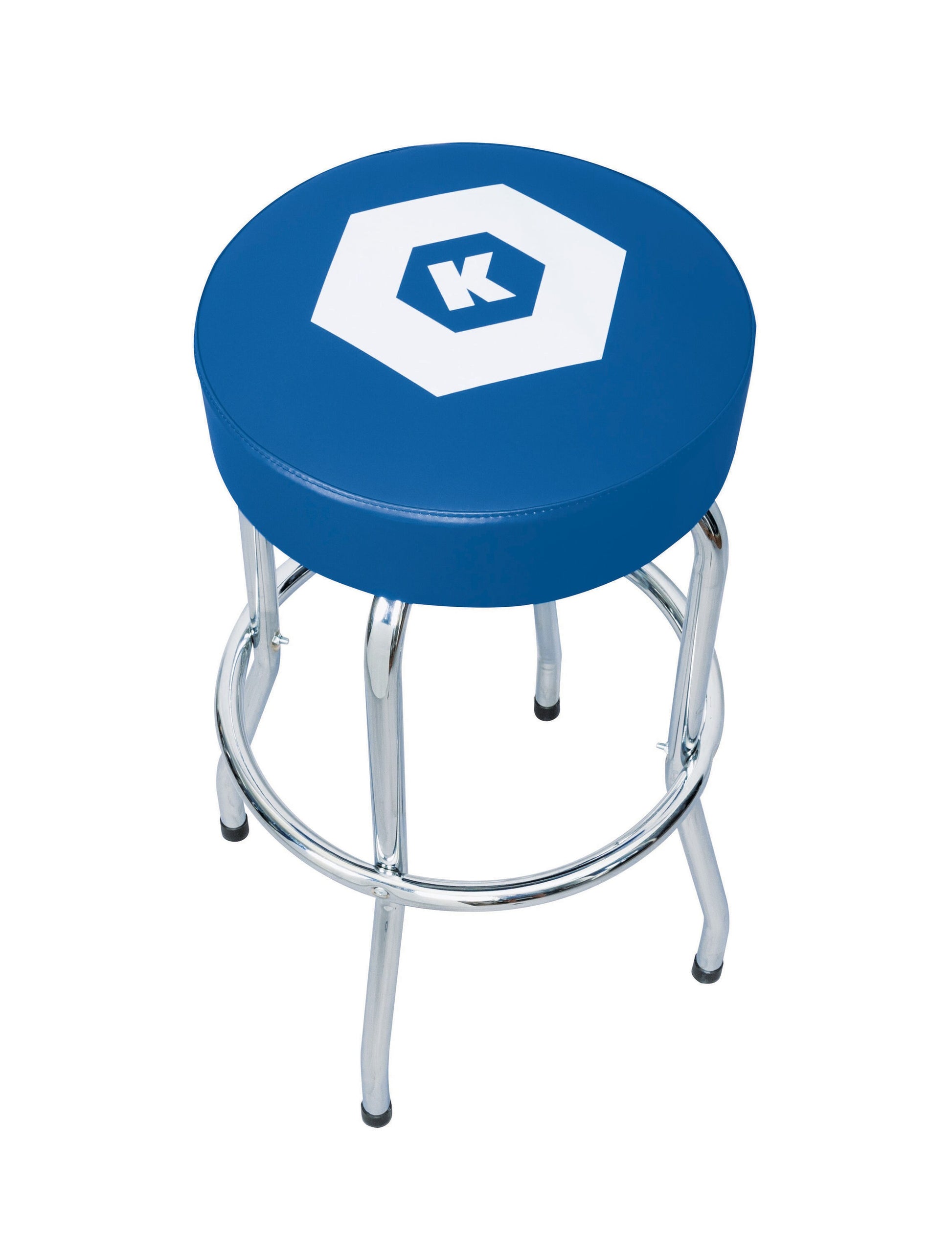 Kobalt Blue/chrome Casual Dining Room Set with Round Table ( Seats 2 )