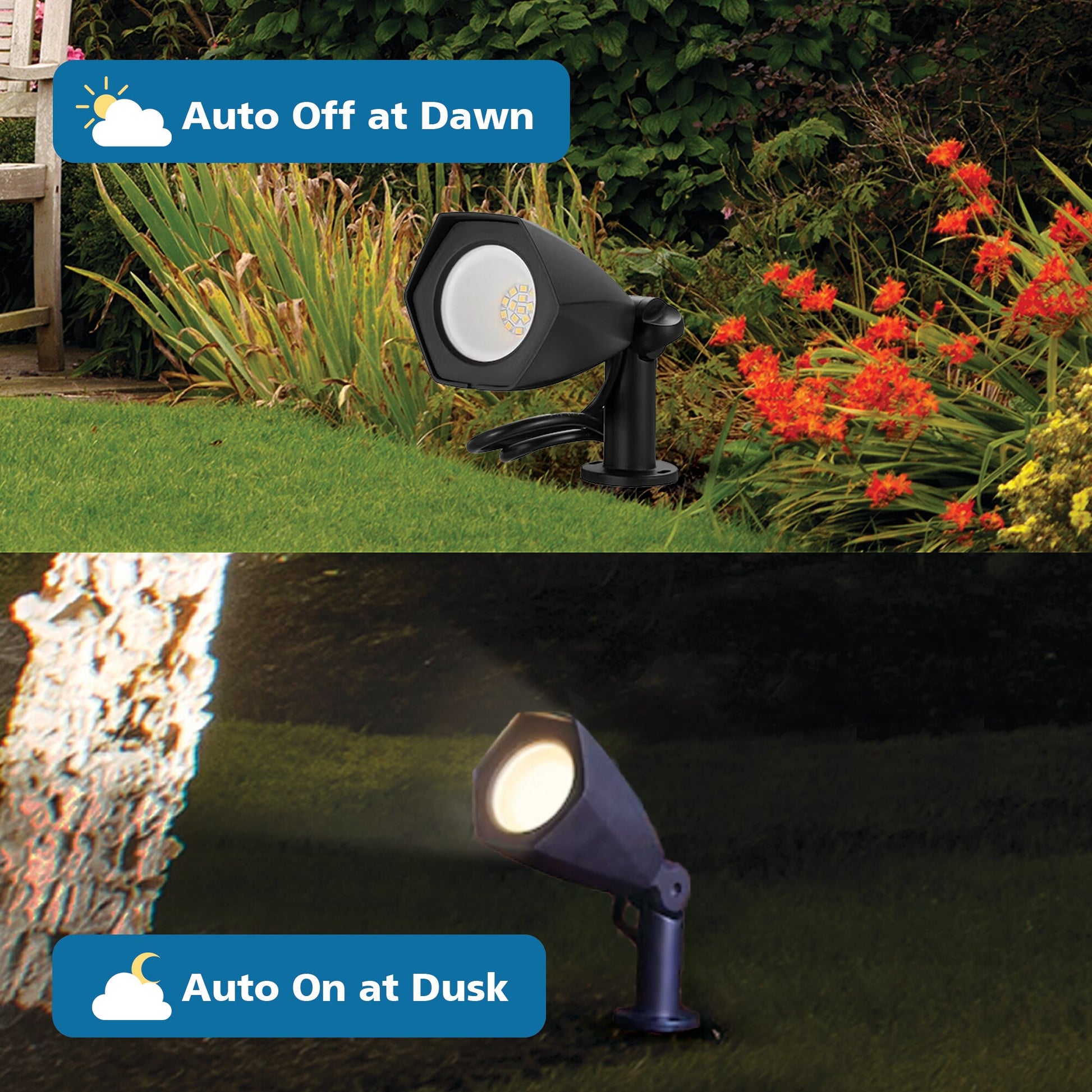 Harbor Breeze 550 -Lumens 5.3 -Watt Black Line voltage Soft White Plug-in LED Flood light, RETAIL: $12.98, FINAL PRICE: $6.99 + TAX