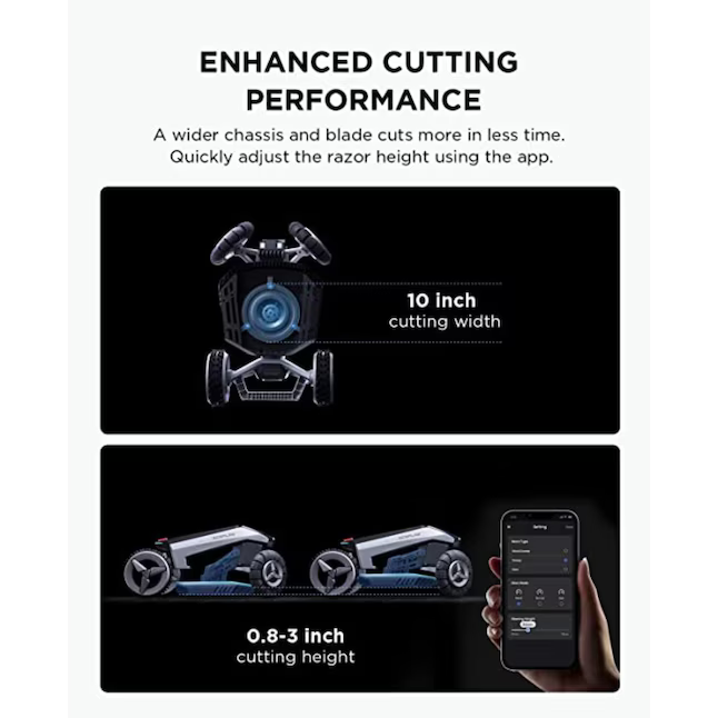 EcoFlow BLADE Robotic Lawn Mower Robotic Lawn Mower with GPS Assisted Navigation ( 1/2 acre to 1 acre ), ZMH100-B-US-V20 *HD2507, Retail: $2,899.00, FINAL PRICE: $1,799.99 + TAX