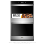 Whirlpool Smart 30-in Smart Double Electric Wall Oven with Air Fry Single-fan and Self-cleaning (Stainless Steel), WOD77ECH0HS *JR01/23 SN:..5893, MSRP: $3,599.00, - FINAL: