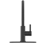 Alpine Reserve Harlow Simplefit Matte Black Single Handle Deck-mount Pull-down Kitchen Faucet with Sprayer (Includes Deck Plate) (Includes Soap Dispenser)