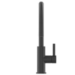 Alpine Reserve Harlow Simplefit Matte Black Single Handle Deck-mount Pull-down Kitchen Faucet with Sprayer (Includes Deck Plate) (Includes Soap Dispenser)