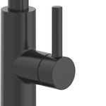 Alpine Reserve Harlow Simplefit Matte Black Single Handle Deck-mount Pull-down Kitchen Faucet with Sprayer (Includes Deck Plate) (Includes Soap Dispenser)