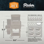 Oklahoma Joe's Rider DLX 900: L 906-Sq. in Black Pellet Grill, 22202154 *JR2509, Retail: $999.00, FINAL PRICE: $529.99 + TAX
