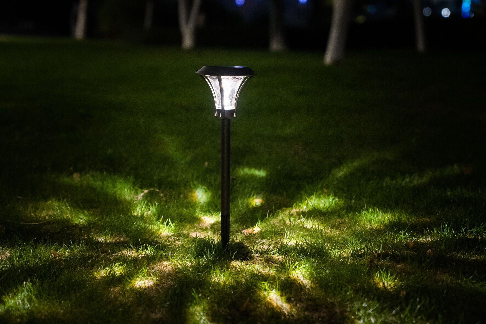 Harbor Breeze 2 -Pack Path Light 25 -Lumens Black Solar LED Outdoor Path Light Kit ( 3000-K ), RETAIL: $29.98, FINAL PRICE: $16.99 + TAX