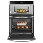 Whirlpool 30-in Self-cleaning Smart Microwave Wall Oven Combo (Stainless Steel), [FB126], CLEARANCED