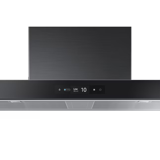 Samsung Bespoke 36 inch Convertible 390-CFM Black Wall-Mounted Range Hood with Charcoal Filter, NK36CB700W33/AA *JR2507, Retail: $1,549.00, FINAL PRICE: $749.99 + TAX