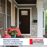 Therma-Tru Smooth Star Emerson Entry Door 36-in x 80-in x 4-9/16-in Fiberglass Right-hand inswing Ready to paint Unfinished Prehung Residential Insulating core Front Door
