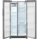 Frigidaire 22.3-cu ft Standard-Depth 33-in Side-by-Side Refrigerator with Ice Maker + Water and Ice Dispenser (Stainless Steel), FRSS2323AS *JR2512, Retail: $1,399.00, FINAL PRICE: $699.99 + TAX