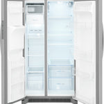 Frigidaire 25.6-cu ft Standard-Depth 36-in Wide Side-by-Side Refrigerator with Ice Maker ,Water and Ice Dispenser ( Fingerprint Resistant Stainless Steel ) ENERGY STAR Certified