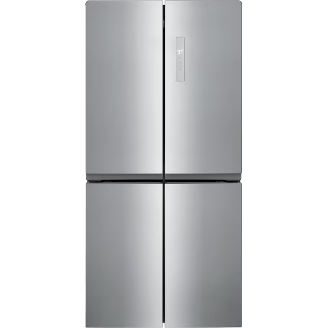 Frigidaire Standard-Depth 17.4-cu ft 4-Door French Door Refrigerator (Fingerprint-Resistant Stainless Look), FRQG1721AV *JR2509, Retail: $1,699.00, FINAL PRICE: $899.99 + TAX