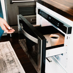 ZLINE KITCHEN & BATH 23.5-in 1.2-cu ft 1000 -Watt Microwave Drawer ( Stainless Steel, Modern Handle )