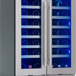 Zephyr Presrv 24-in W 42 -Bottles Stainless Steel Dual Zone Cooling Built-in/Freestanding Indoor Wine Cooler