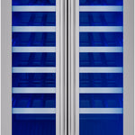 Zephyr Presrv 24-in W 42 -Bottles Stainless Steel Dual Zone Cooling Built-in/Freestanding Indoor Wine Cooler