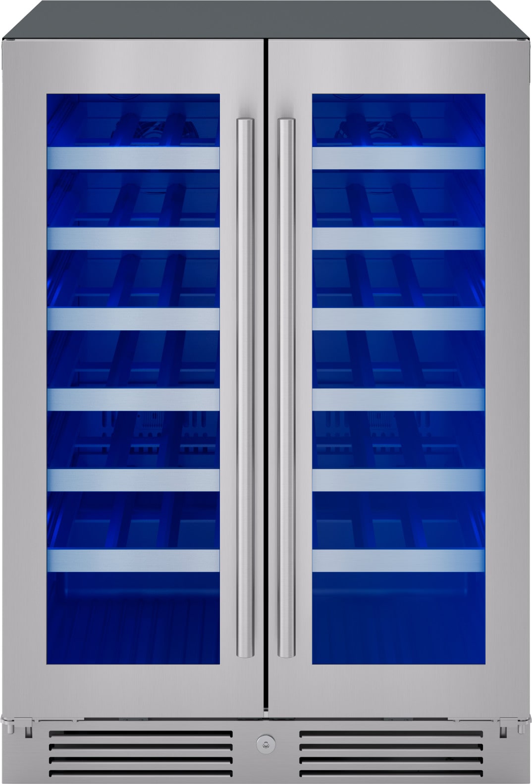Zephyr Presrv 24-in W 42 -Bottles Stainless Steel Dual Zone Cooling Built-in/Freestanding Indoor Wine Cooler