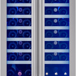 Zephyr Presrv 24-in W 42 -Bottles Stainless Steel Dual Zone Cooling Built-in/Freestanding Indoor Wine Cooler