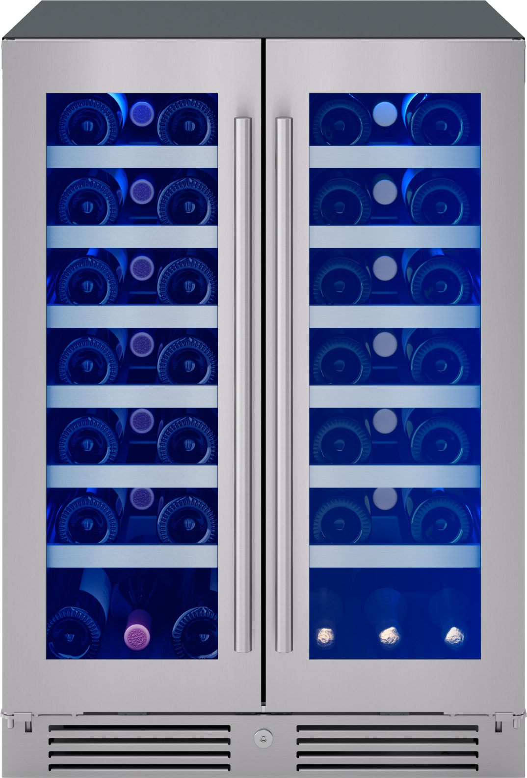 Zephyr Presrv 24-in W 42 -Bottles Stainless Steel Dual Zone Cooling Built-in/Freestanding Indoor Wine Cooler