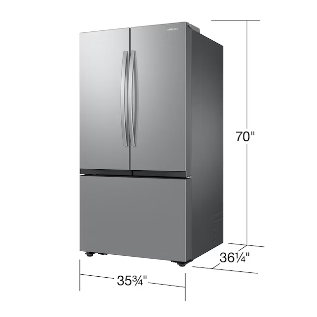 Samsung - 32 cu. ft. 3-Door French Door Smart Refrigerator with Dual Auto Ice Maker - Stainless Steel, RF32CG5100SR/AA *BE, MSRP: $2,099.00, FINAL PRICE: $999.99 + TAX