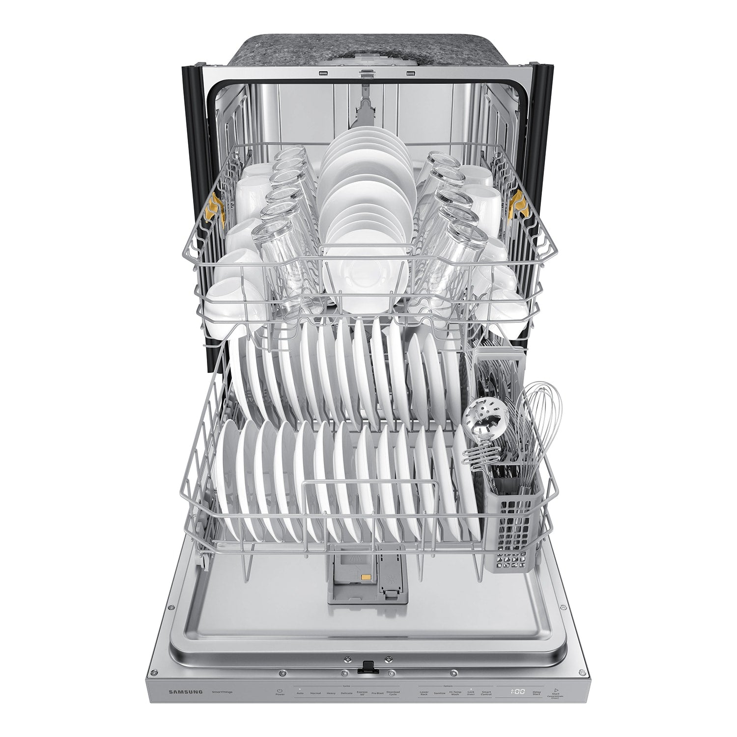 Samsung 24-in Top Control Built-in Dishwasher ( Fingerprint Resistant Stainless Steel ) , AutoRelease Door , 48-Decibel