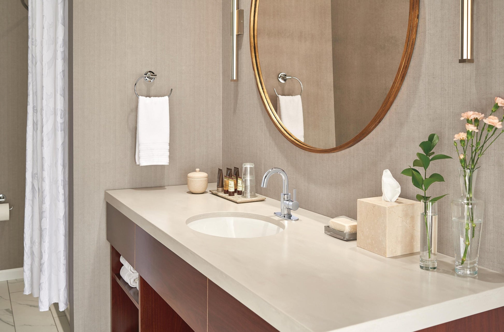 Precept Single Handle Centerset Bathroom Faucet in Chrome, P191102LF