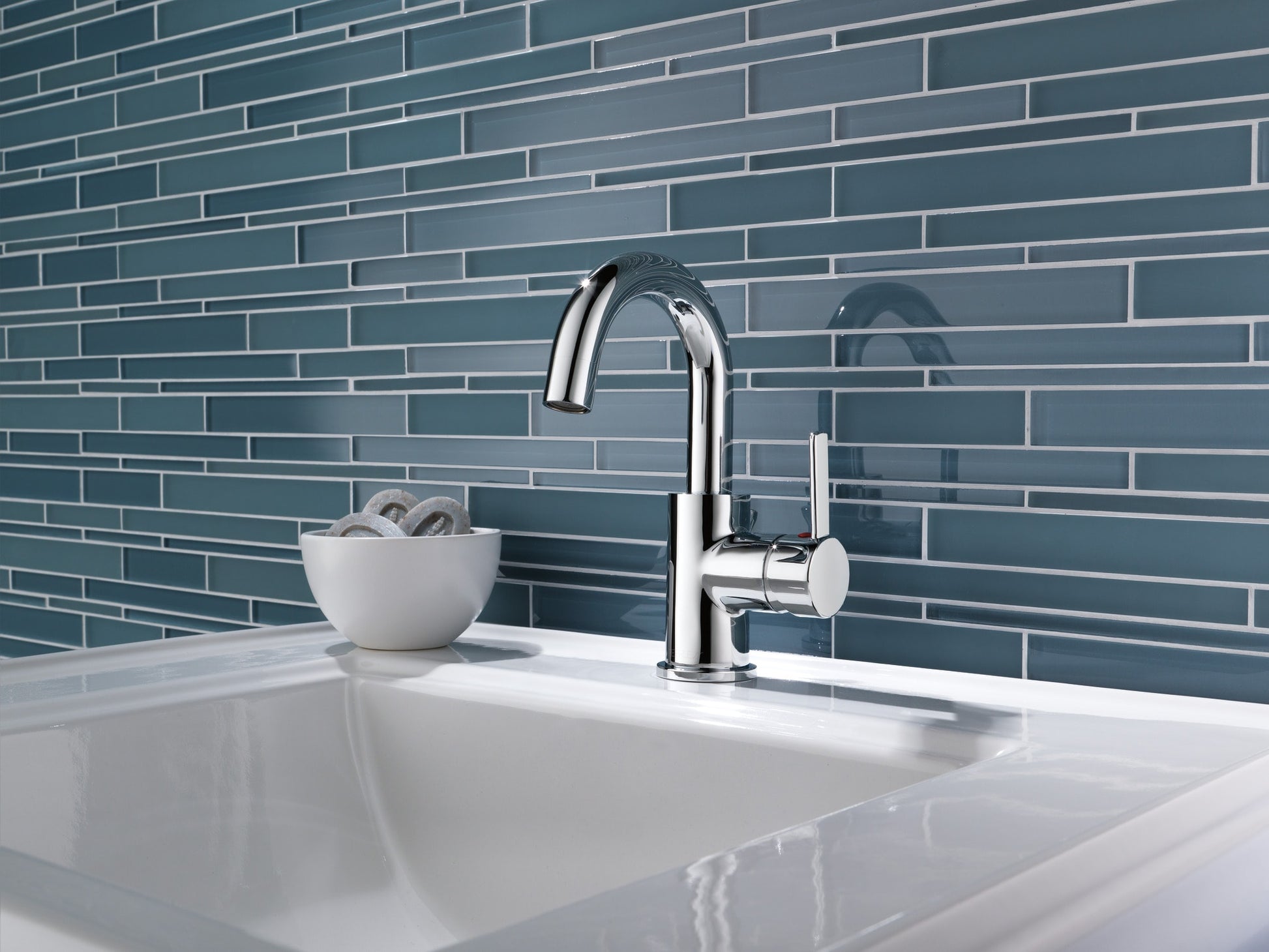Precept Single Handle Centerset Bathroom Faucet in Chrome, P191102LF
