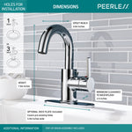 Precept Single Handle Centerset Bathroom Faucet in Chrome, P191102LF