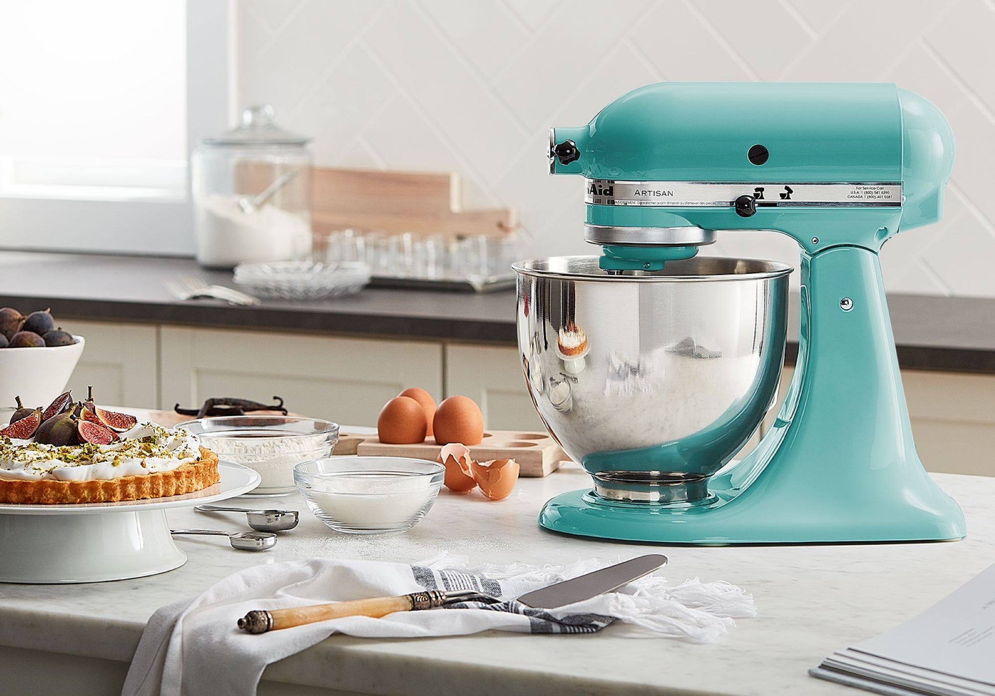 KitchenAid Artisan Aqua Sky 5-Quart Tilt-head Stand Mixer, KSM150PSAQ, FINAL PRICE: $269.99 + TAX [FBM-303]